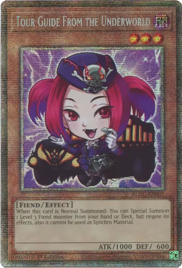 Tour Guide From the Underworld (Starlight Rare) (BLGG-EN005), Battles of Legend: Glorious Gallery — Yu-Gi-Oh! card price
