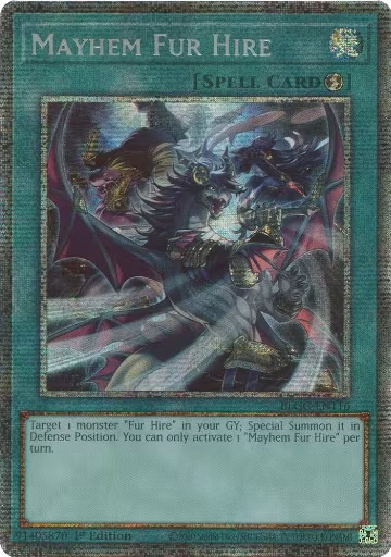 Mayhem Fur Hire (Starlight Rare) (BLGG-EN116), Battles of Legend: Glorious Gallery — Yu-Gi-Oh! card price