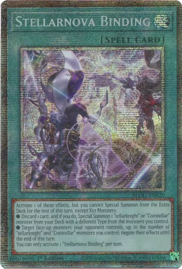 Stellarnova Binding (Starlight Rare) (BLGG-EN020), Battles of Legend: Glorious Gallery — Yu-Gi-Oh! card price