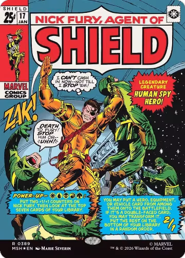 Nick Fury, Agent of S.H.I.E.L.D. (Borderless) (0389) (389), Marvel Super Heroes — Magic card price