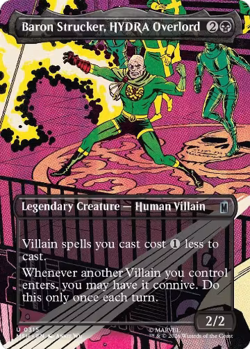 Baron Strucker, HYDRA Overlord (Borderless) (315), Marvel Super Heroes — Magic card price