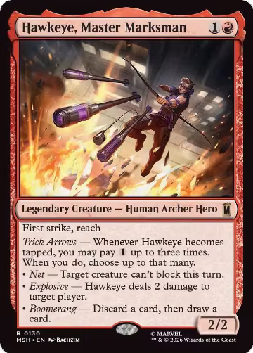 Hawkeye, Master Marksman (130), Marvel Super Heroes — Magic card price
