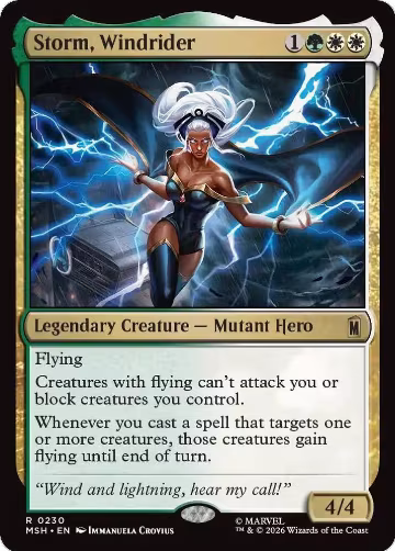 Storm, Windrider (230), Marvel Super Heroes — Magic card price