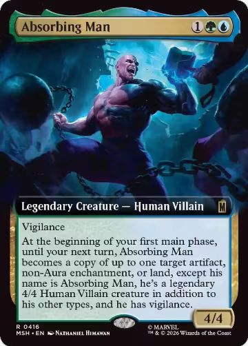 Absorbing Man (Extended Art) (416), Marvel Super Heroes — Magic card price