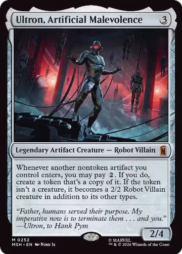 Ultron, Artificial Malevolence (252), Marvel Super Heroes — Magic card price