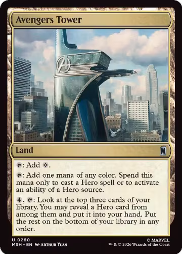 Avengers Tower (260), Marvel Super Heroes — Magic card price