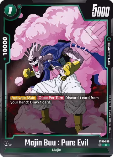 Majin Buu : Pure Evil - ST01-040 (ST01-040), Story Booster 01 — DB Fusion card price
