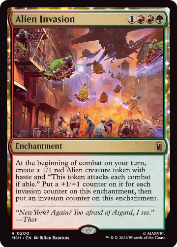 Alien Invasion (200), Marvel Super Heroes — Magic card price
