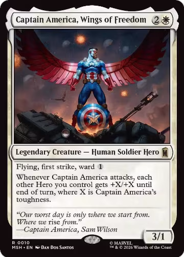 Captain America, Wings of Freedom (10), Marvel Super Heroes — Magic card price
