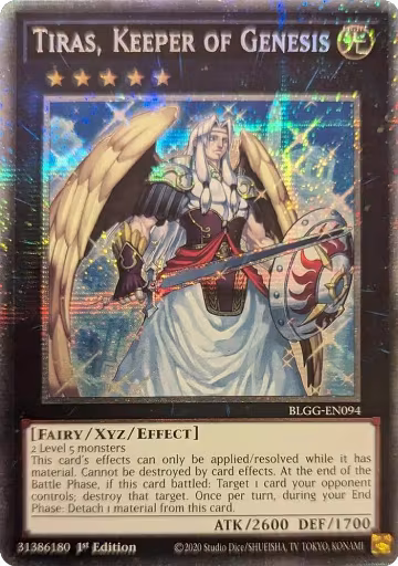 Tiras, Keeper of Genesis (Starlight Rare) (BLGG-EN094), Battles of Legend: Glorious Gallery — Yu-Gi-Oh! card price
