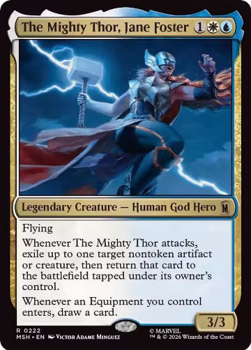 The Mighty Thor, Jane Foster (222), Marvel Super Heroes — Magic card price