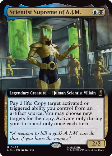 Scientist Supreme of A.I.M. (Extended Art) (423), Marvel Super Heroes — Magic card price