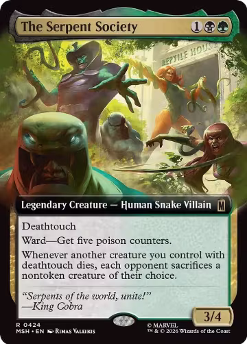 The Serpent Society (Extended Art) (424), Marvel Super Heroes — Magic card price
