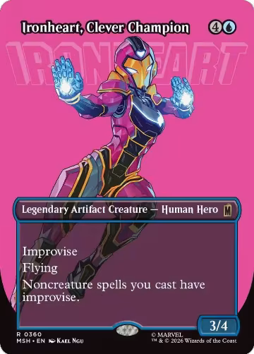 Ironheart, Clever Champion (Borderless) (360), Marvel Super Heroes — Magic card price