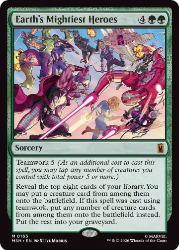 Earth's Mightiest Heroes (165), Marvel Super Heroes — Magic card price