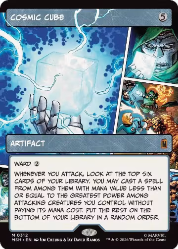 Cosmic Cube (Borderless) (0312) (312), Marvel Super Heroes — Magic card price