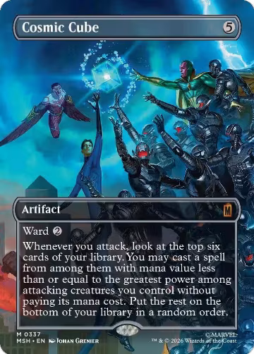 Cosmic Cube (Borderless) (0337) (337), Marvel Super Heroes — Magic card price