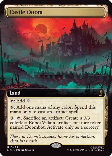 Castle Doom (Extended Art) (429), Marvel Super Heroes — Magic card price