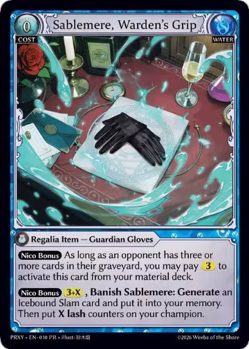 Sablemere, Warden's Grip (010), Proxia's Vault — Grand Archive card price