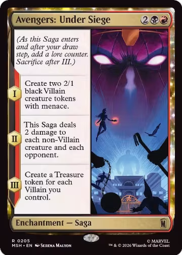 Avengers: Under Siege (205), Marvel Super Heroes — Magic card price
