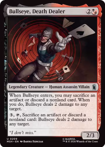 Bullseye, Death Dealer (209), Marvel Super Heroes — Magic card price