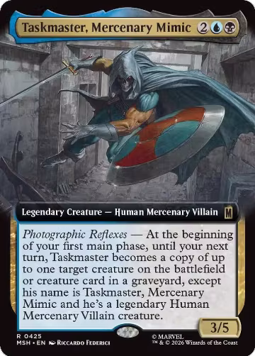 Taskmaster, Mercenary Mimic (Extended Art) (425), Marvel Super Heroes — Magic card price