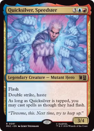 Quicksilver, Speedster (91), Commander: Marvel Super Heroes — Magic card price