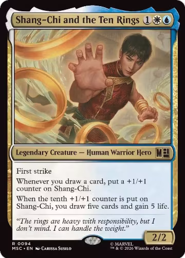Shang-Chi and the Ten Rings (Surge Foil) (94), Commander: Marvel Super Heroes — Magic card price
