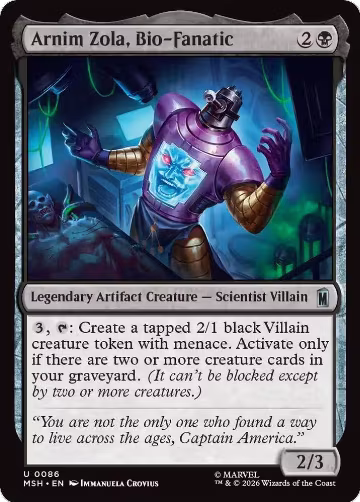 Arnim Zola, Bio-Fanatic (86), Marvel Super Heroes — Magic card price
