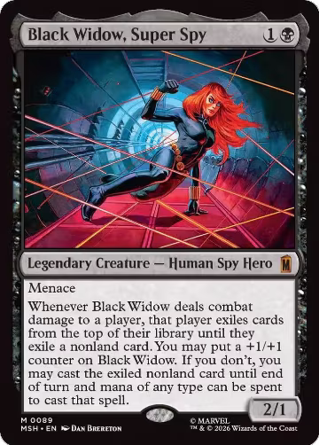 Black Widow, Super Spy (89), Marvel Super Heroes — Magic card price