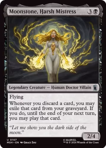 Moonstone, Harsh Mistress (107), Marvel Super Heroes — Magic card price
