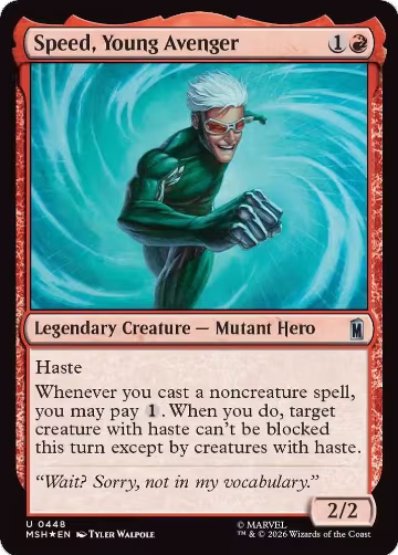 Speed, Young Avenger (Surge Foil) (448), Marvel Super Heroes — Magic card price