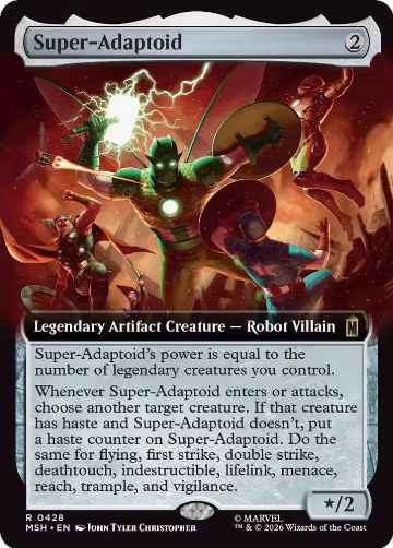 Super-Adaptoid (Extended Art) (428), Marvel Super Heroes — Magic card price