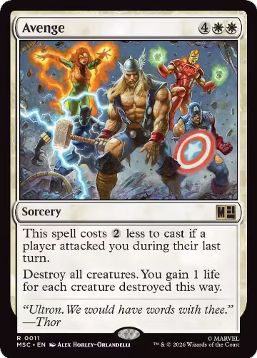 Avenge (11), Commander: Marvel Super Heroes — Magic card price