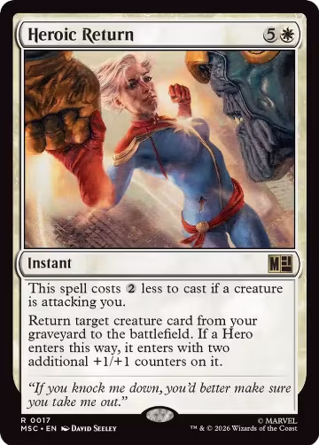 Heroic Return (17), Commander: Marvel Super Heroes — Magic card price