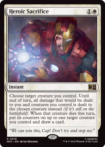 Heroic Sacrifice (18), Commander: Marvel Super Heroes — Magic card price