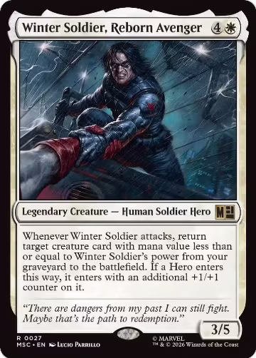 Winter Soldier, Reborn Avenger (27), Commander: Marvel Super Heroes — Magic card price