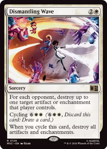 Dismantling Wave (129), Commander: Marvel Super Heroes — Magic card price