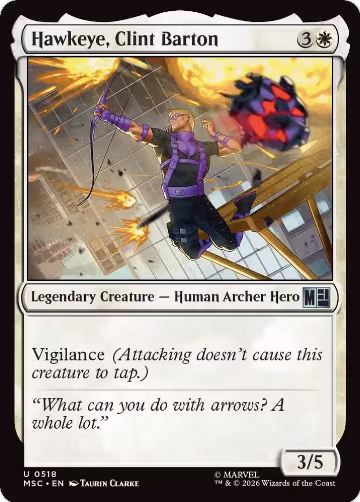Hawkeye, Clint Barton (0518) (518), Commander: Marvel Super Heroes — Magic card price