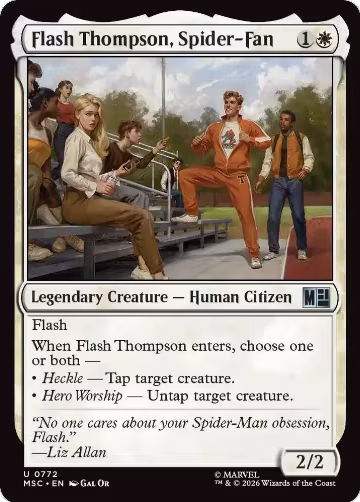Flash Thompson, Spider-Fan (772), Commander: Marvel Super Heroes — Magic card price