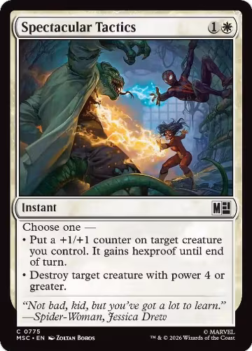 Spectacular Tactics (775), Commander: Marvel Super Heroes — Magic card price