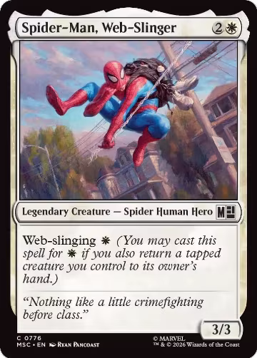 Spider-Man, Web-Slinger (776), Commander: Marvel Super Heroes — Magic card price