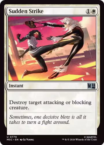 Sudden Strike (779), Commander: Marvel Super Heroes — Magic card price