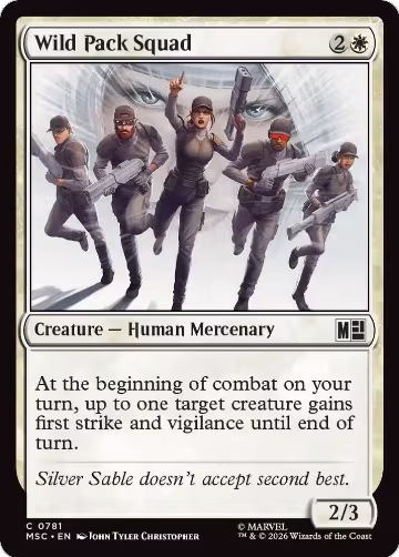 Wild Pack Squad (781), Commander: Marvel Super Heroes — Magic card price