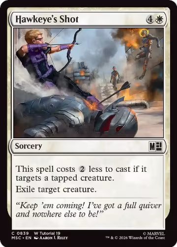 Hawkeye's Shot (0839) (839), Commander: Marvel Super Heroes — Magic card price