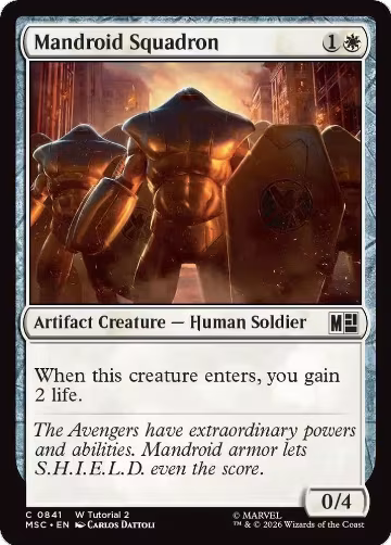Mandroid Squadron (0841) (841), Commander: Marvel Super Heroes — Magic card price