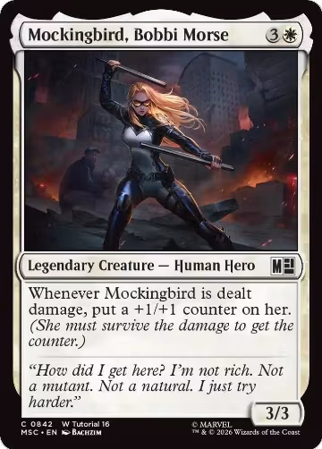 Mockingbird, Bobbi Morse (0842) (842), Commander: Marvel Super Heroes — Magic card price