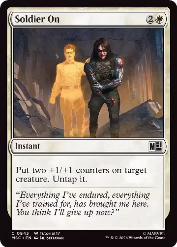 Soldier On (0843) (843), Commander: Marvel Super Heroes — Magic card price