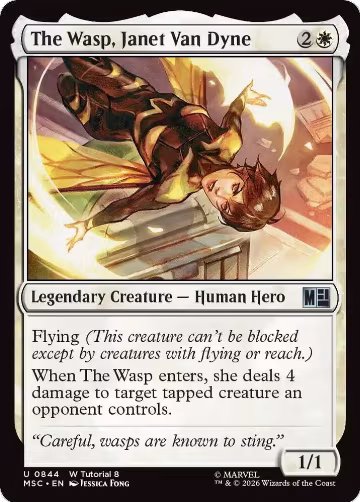 The Wasp, Janet Van Dyne (0844) (844), Commander: Marvel Super Heroes — Magic card price