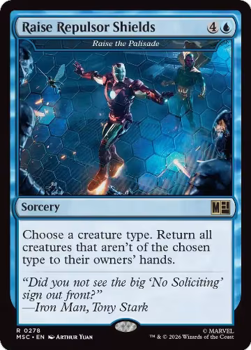 Raise Repulsor Shields - Raise the Palisade (278), Commander: Marvel Super Heroes — Magic card price